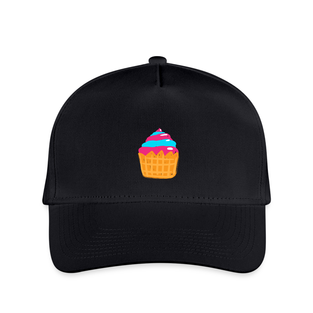 SIE CAPS "CUPCAKE" Kid's Snapback Baseball Cap - black