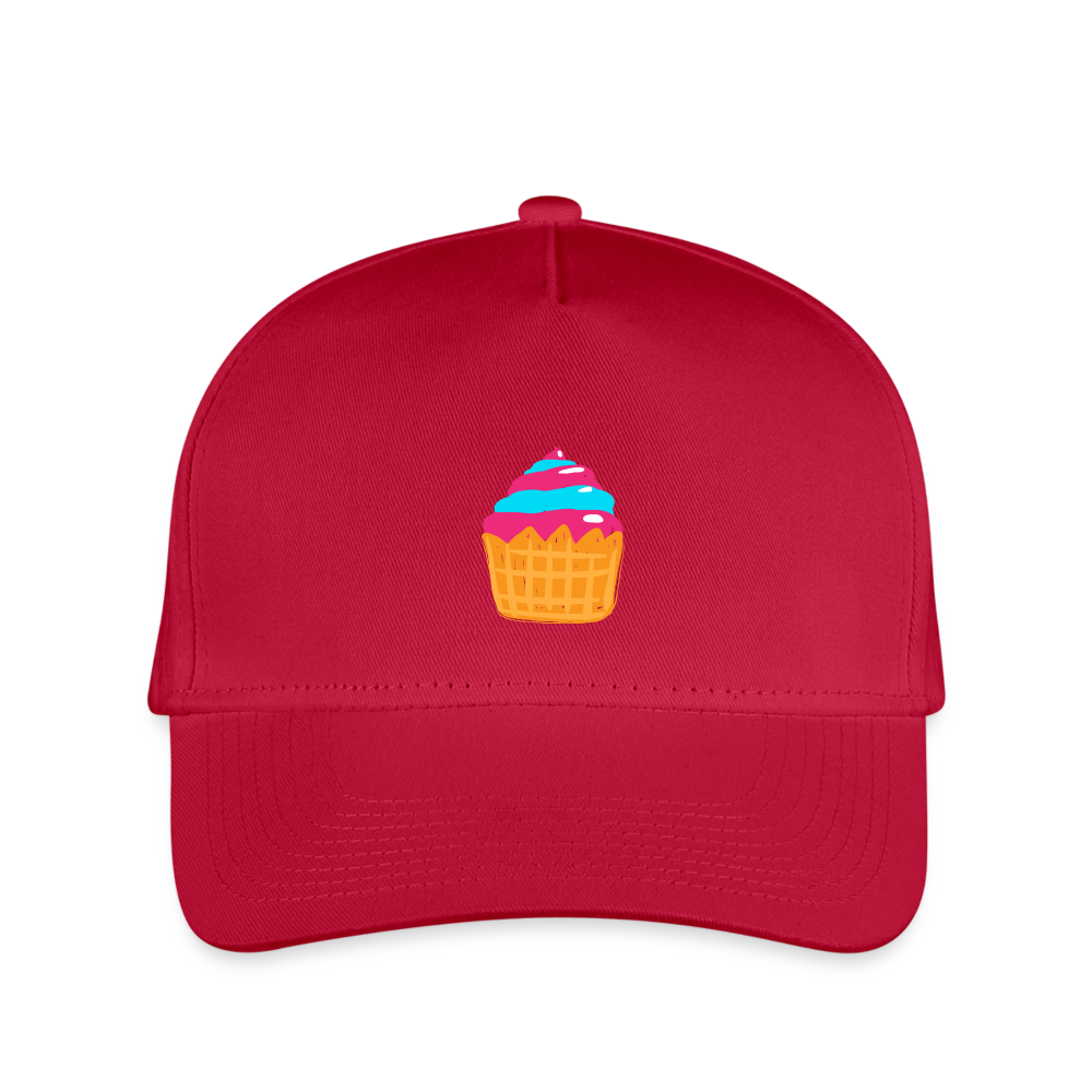 SIE CAPS "CUPCAKE" Kid's Snapback Baseball Cap - red