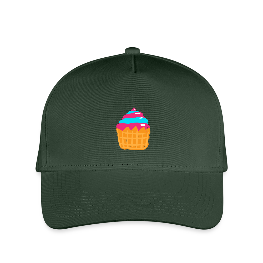 SIE CAPS "CUPCAKE" Kid's Snapback Baseball Cap - forest green