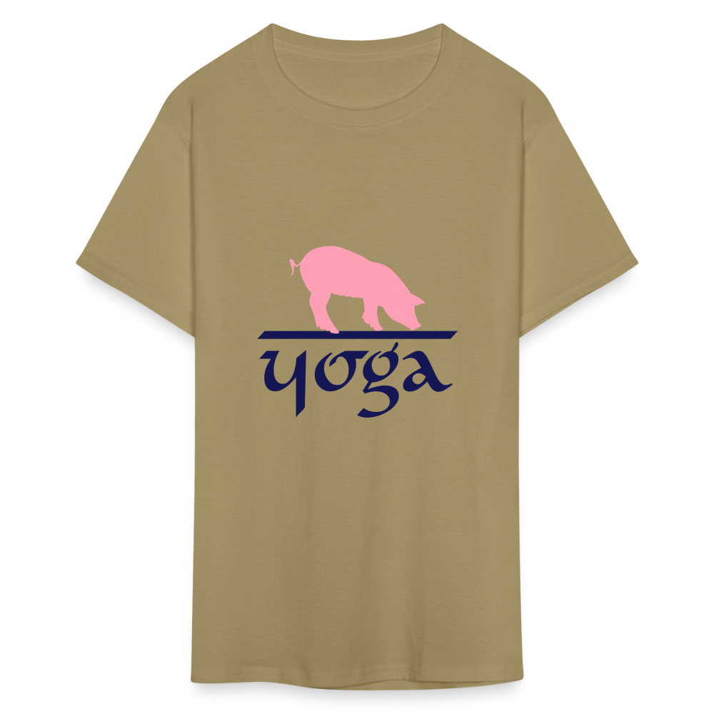 SIE CAPS "PIG YOGA" Unisex Classic T-Shirt - khaki