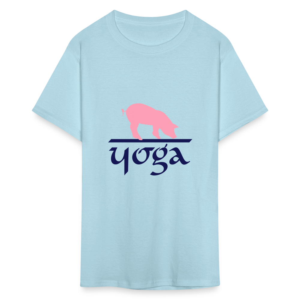 SIE CAPS "PIG YOGA" Unisex Classic T-Shirt - powder blue