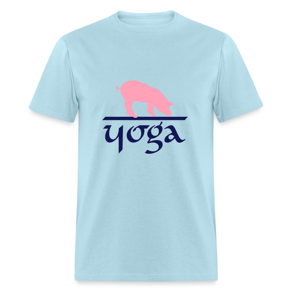 SIE CAPS "PIG YOGA" Unisex Classic T-Shirt - powder blue