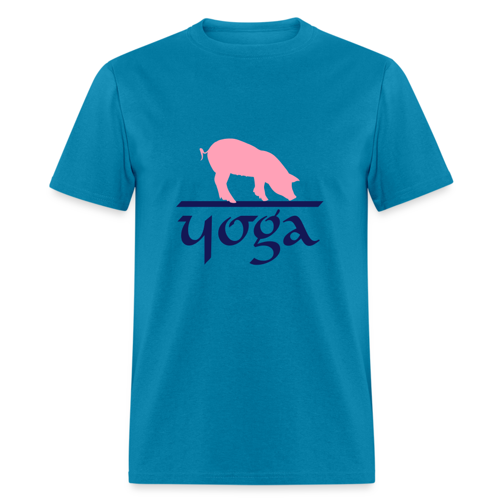 SIE CAPS "PIG YOGA" Unisex Classic T-Shirt - turquoise