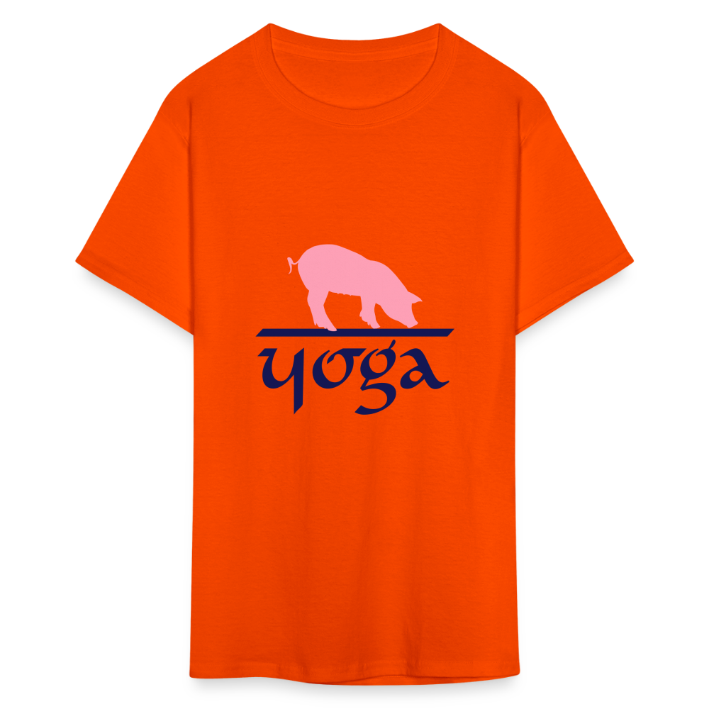 SIE CAPS "PIG YOGA" Unisex Classic T-Shirt - orange