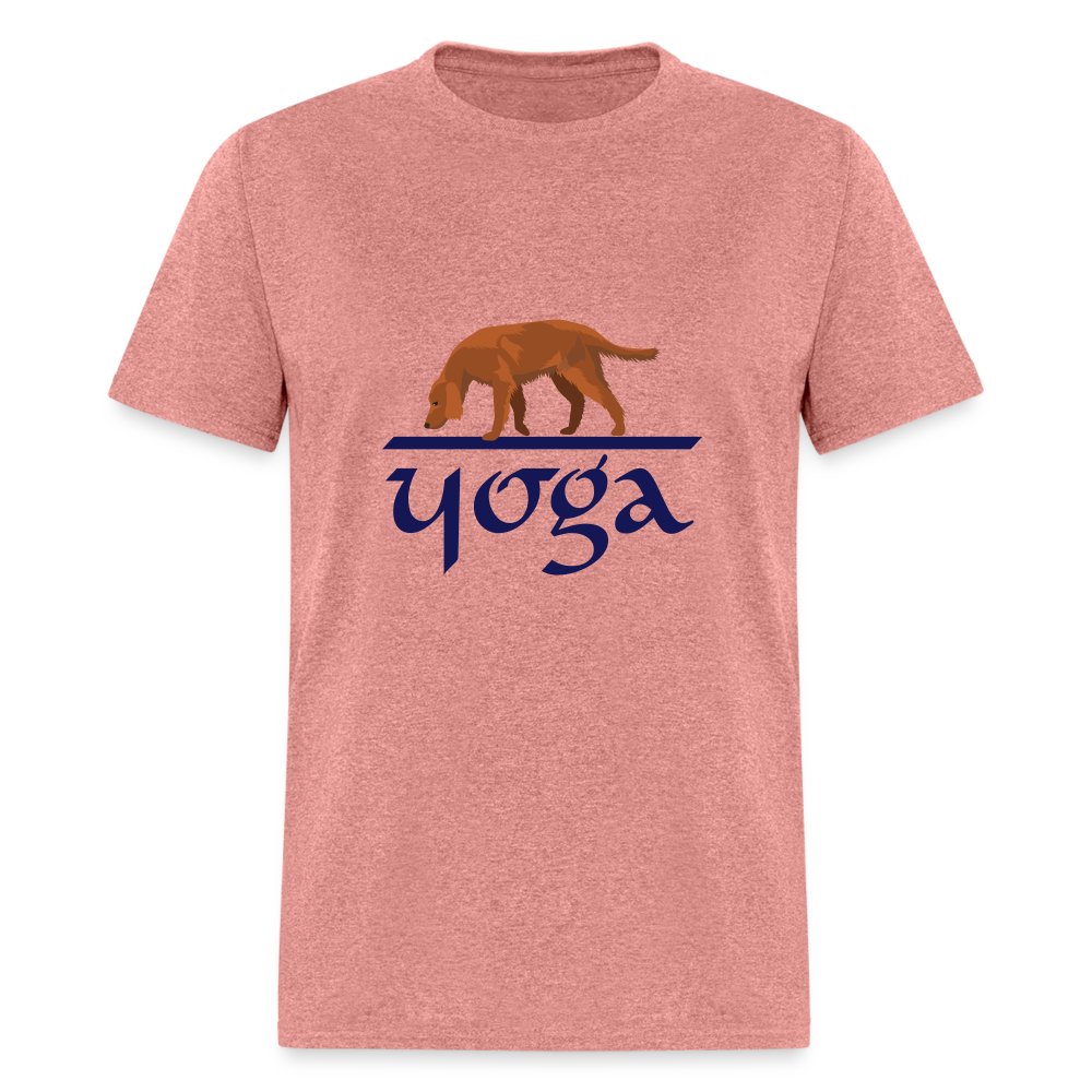 "DOG YOGA" Unisex Classic T-Shirt - heather mauve