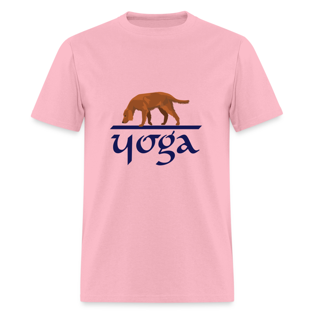 "DOG YOGA" Unisex Classic T-Shirt - pink