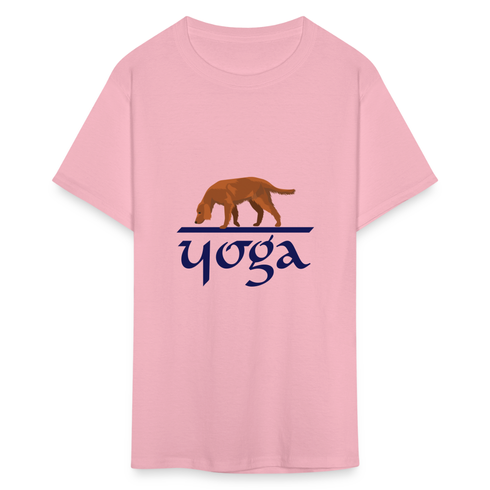 "DOG YOGA" Unisex Classic T-Shirt - pink