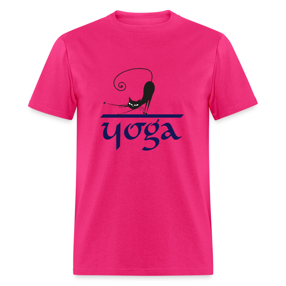 SIE CAPS "CAT YOGA" Unisex Classic T-Shirt - fuchsia