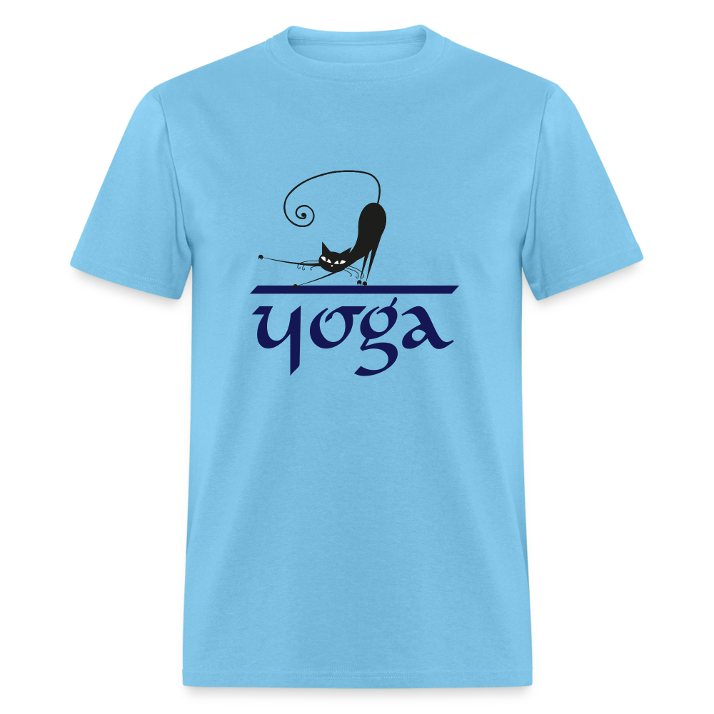 SIE CAPS "CAT YOGA" Unisex Classic T-Shirt - aquatic blue