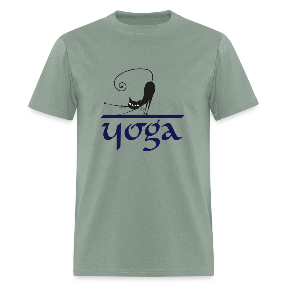 SIE CAPS "CAT YOGA" Unisex Classic T-Shirt - sage