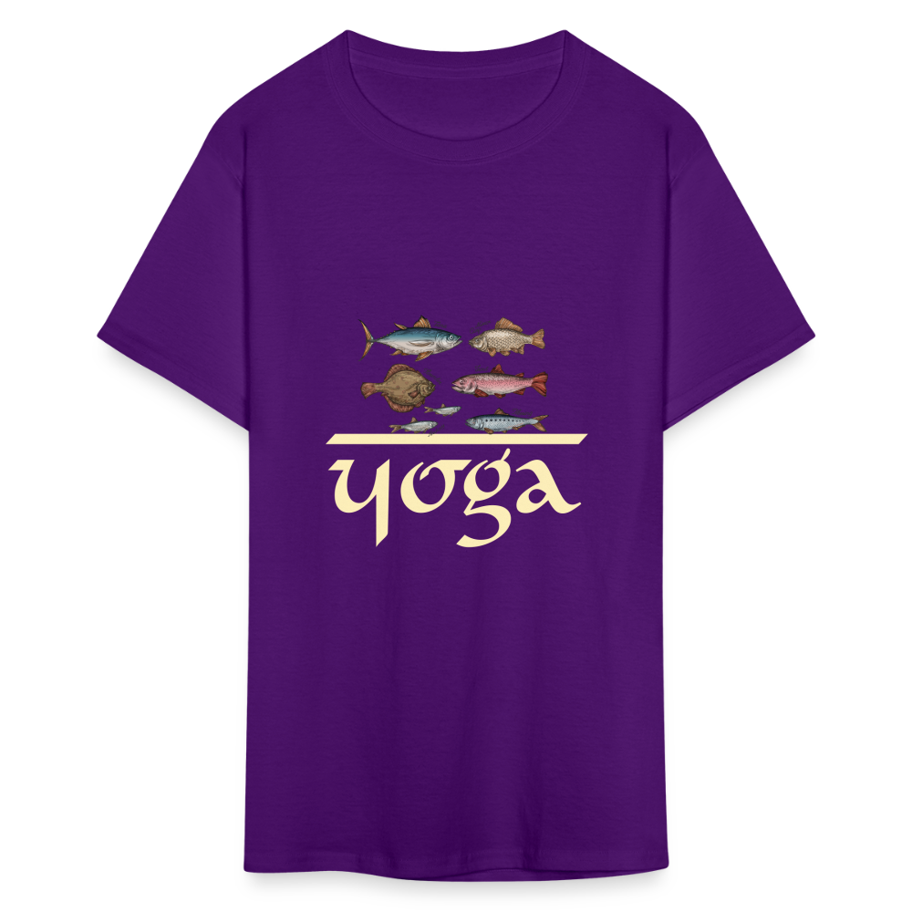 SIE CAPS "FISH YOGA" Unisex Classic T-Shirt - purple