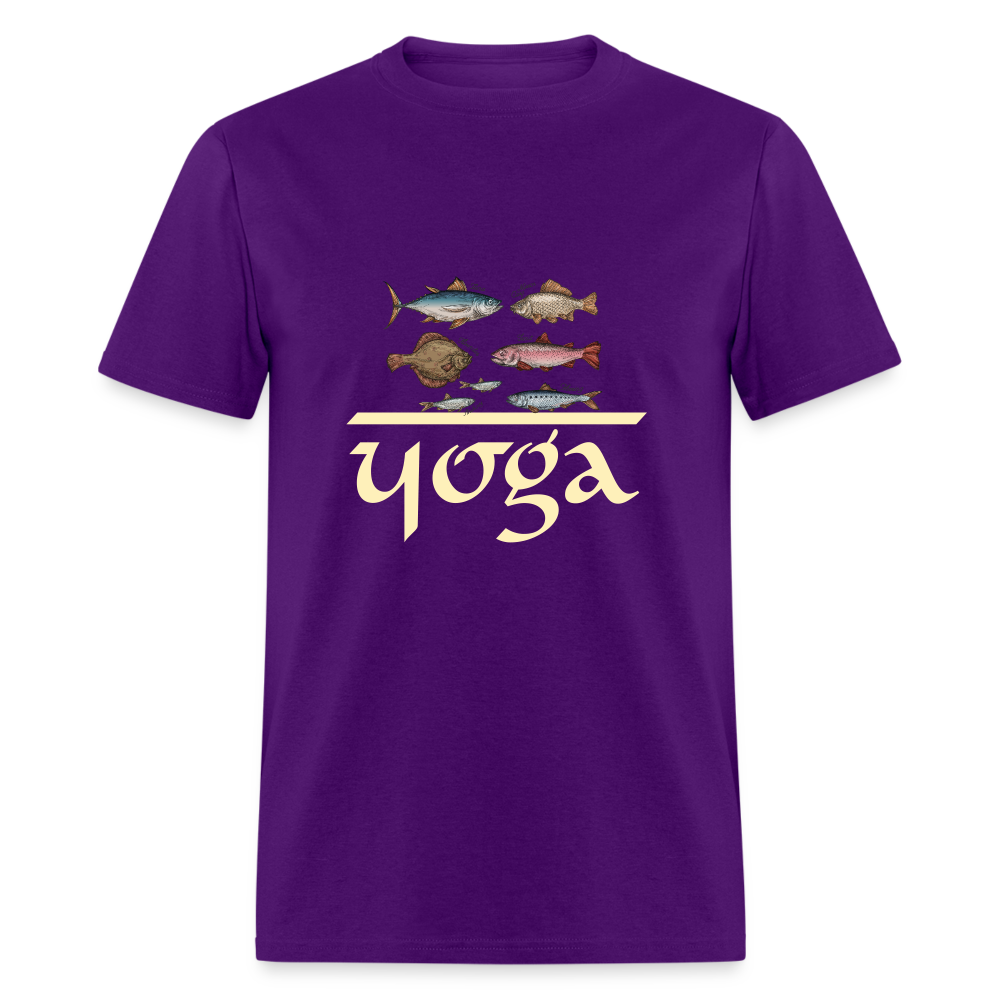 SIE CAPS "FISH YOGA" Unisex Classic T-Shirt - purple