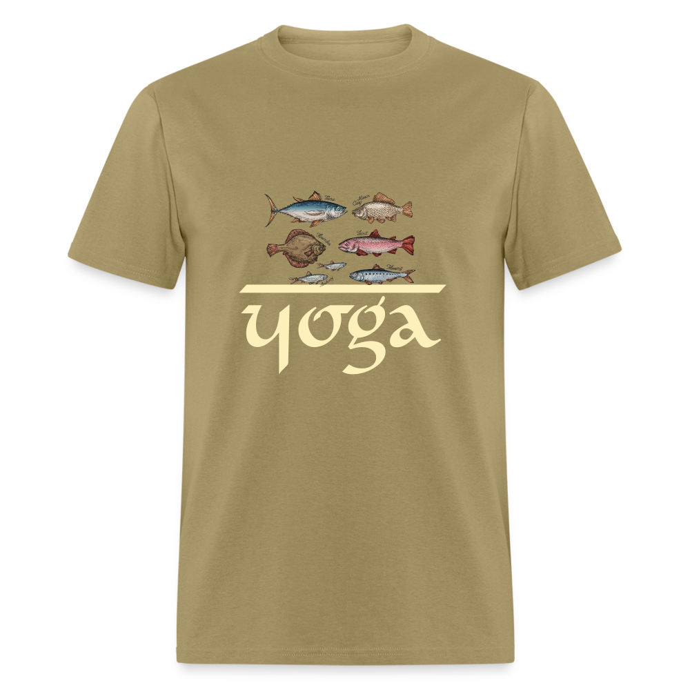 SIE CAPS "FISH YOGA" Unisex Classic T-Shirt - khaki