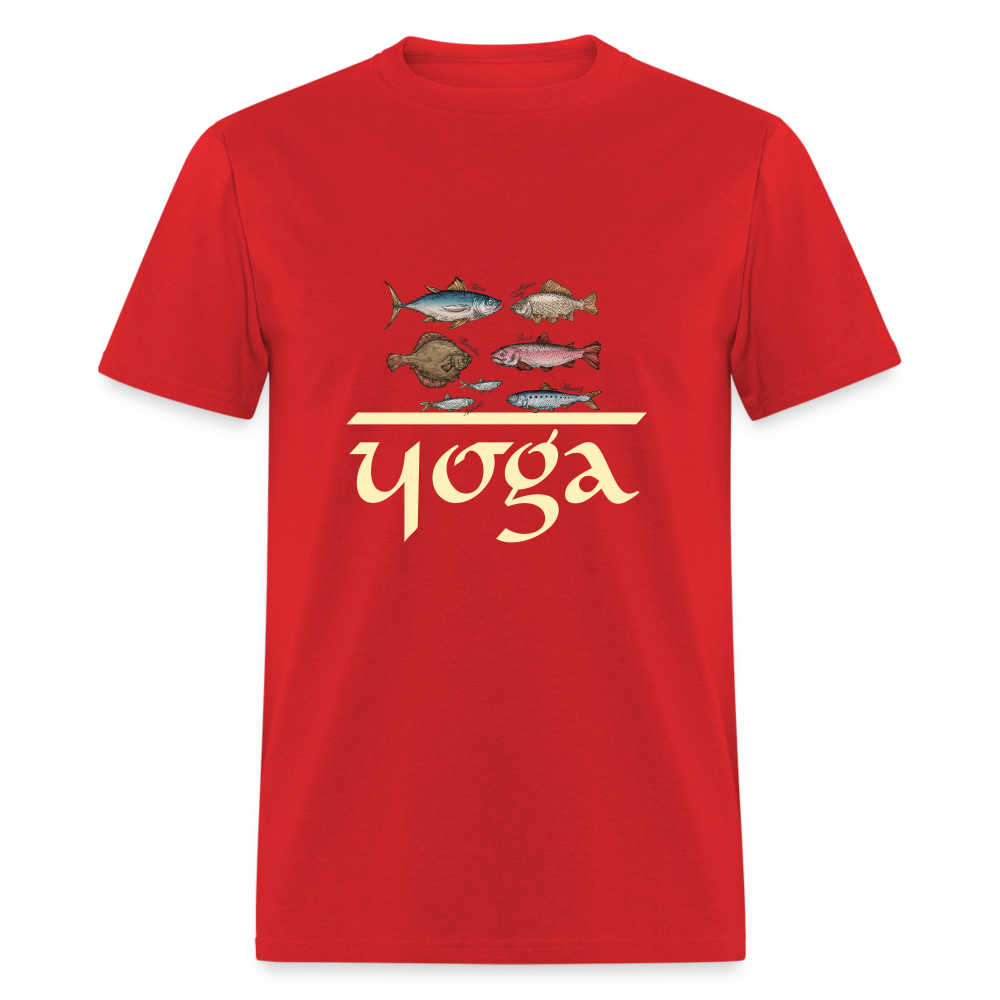 SIE CAPS "FISH YOGA" Unisex Classic T-Shirt - red