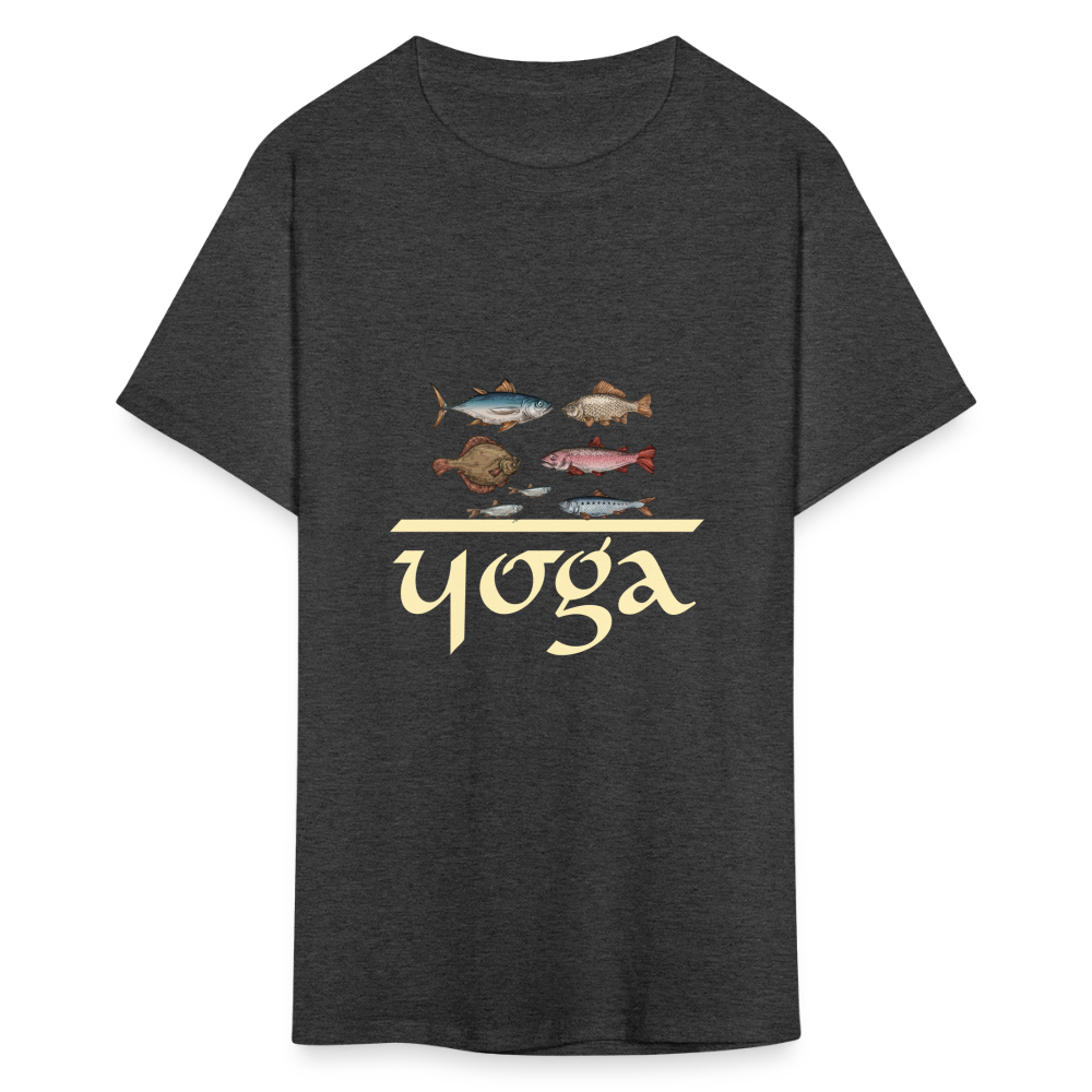 SIE CAPS "FISH YOGA" Unisex Classic T-Shirt - heather black