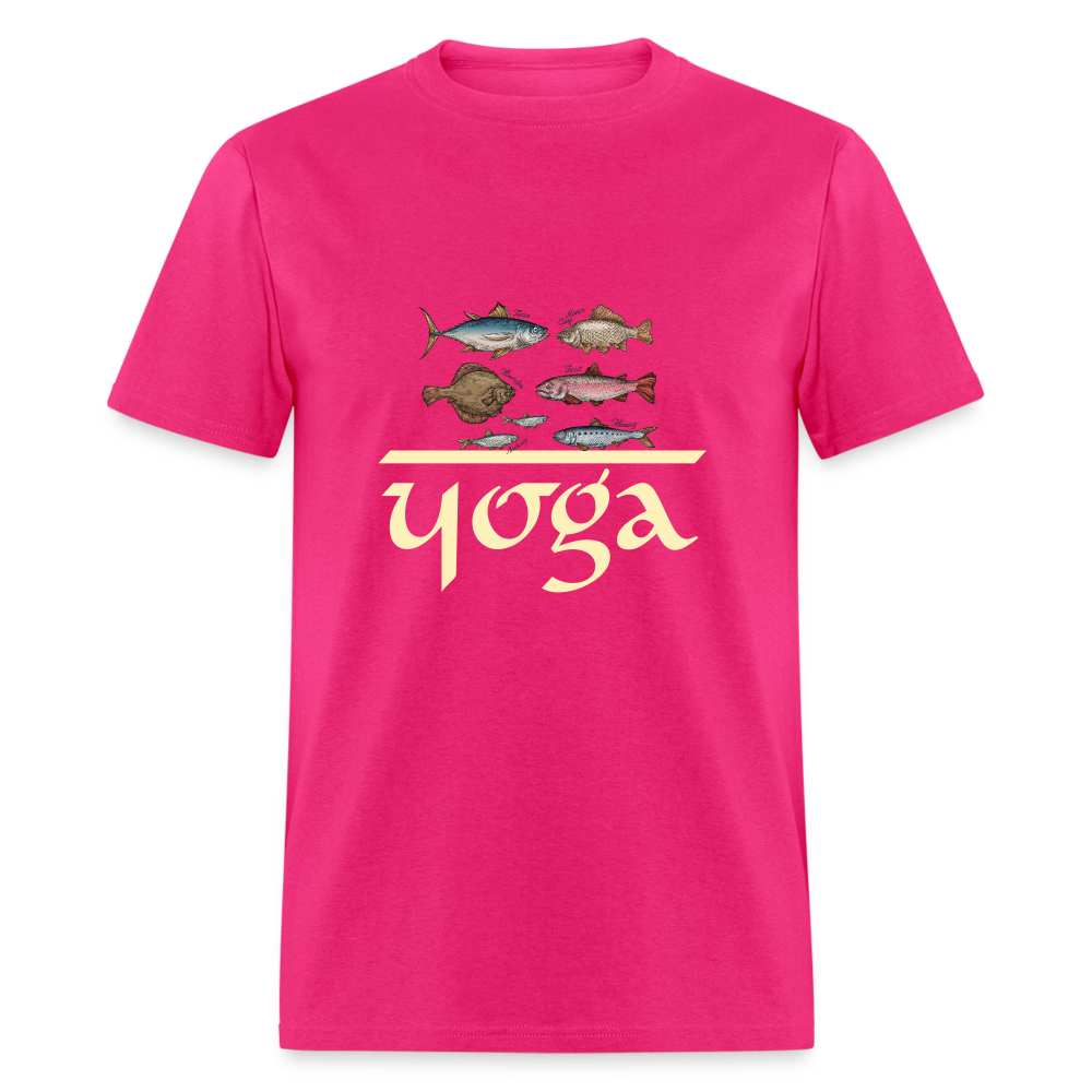 SIE CAPS "FISH YOGA" Unisex Classic T-Shirt - fuchsia