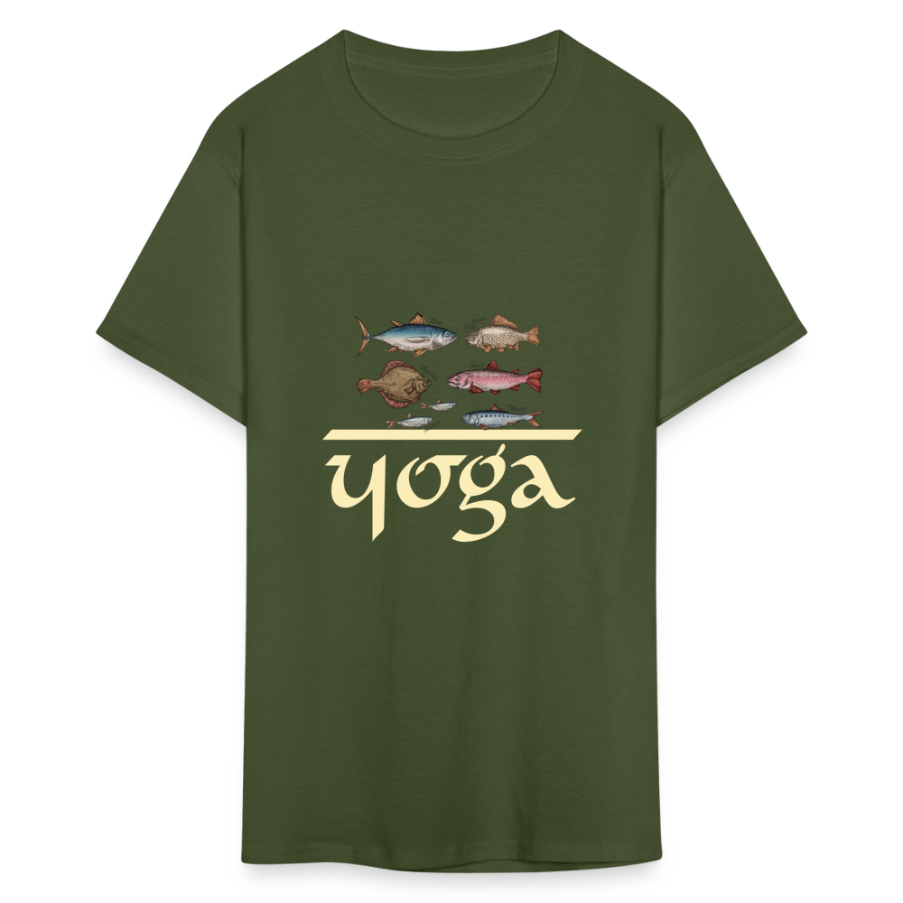 SIE CAPS "FISH YOGA" Unisex Classic T-Shirt - military green