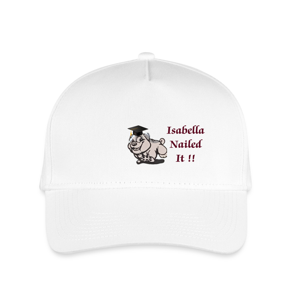 SIE CAPS ISABELLA THE GRADUATE Kids Snapback Baseball Cap - white