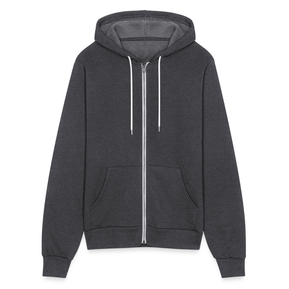 SIE CAPS Bella + Canvas Unisex Full Zip Hoodie - charcoal grey