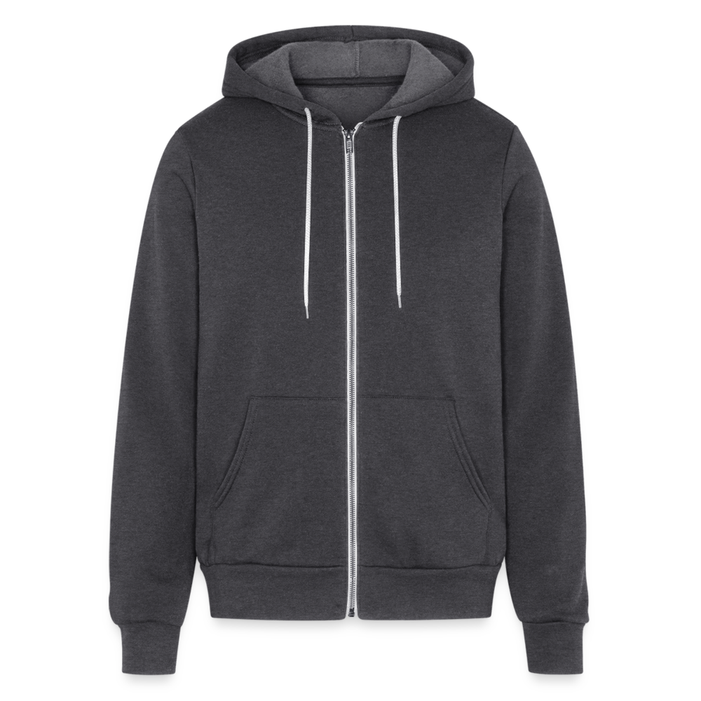 SIE CAPS Bella + Canvas Unisex Full Zip Hoodie - charcoal grey