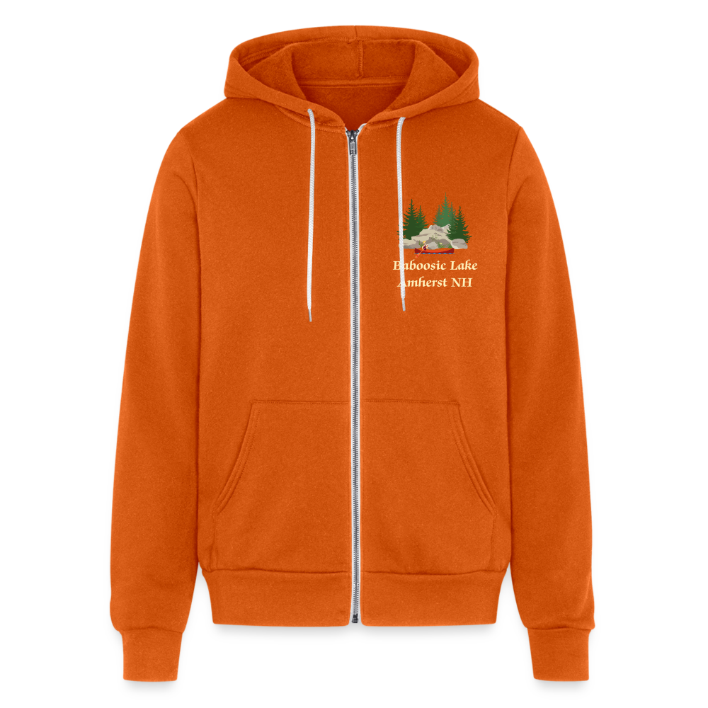 SIE CAPS "BABOOSIC LAKE" Authentic Bella + Canvas Unisex Full Zip Hoodie - autumn