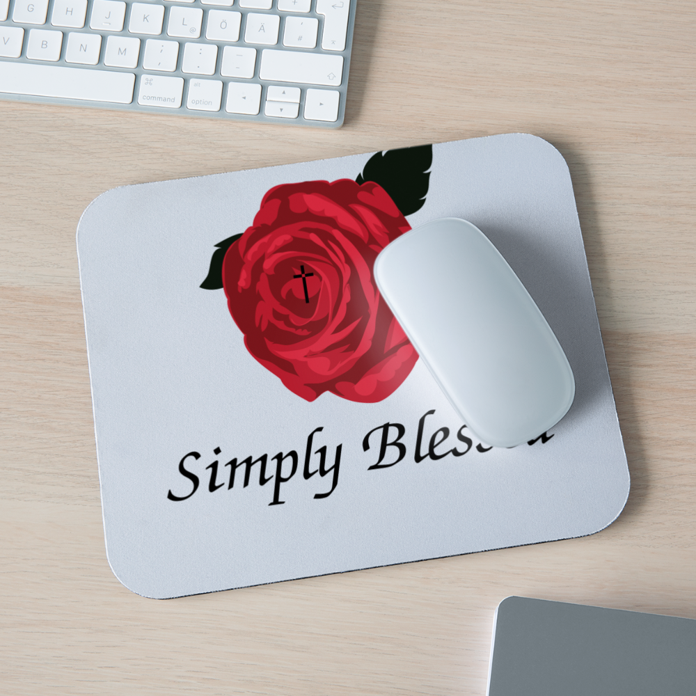 SIMPLY BLESSED Mouse Pad Horizontal - white