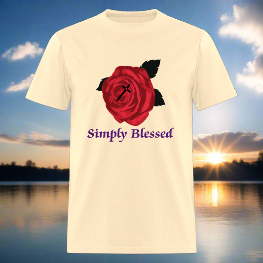 SOE CAPS SIMPLY BLESSED Fruit of the Loom Unisex Classic T-Shirt - natural