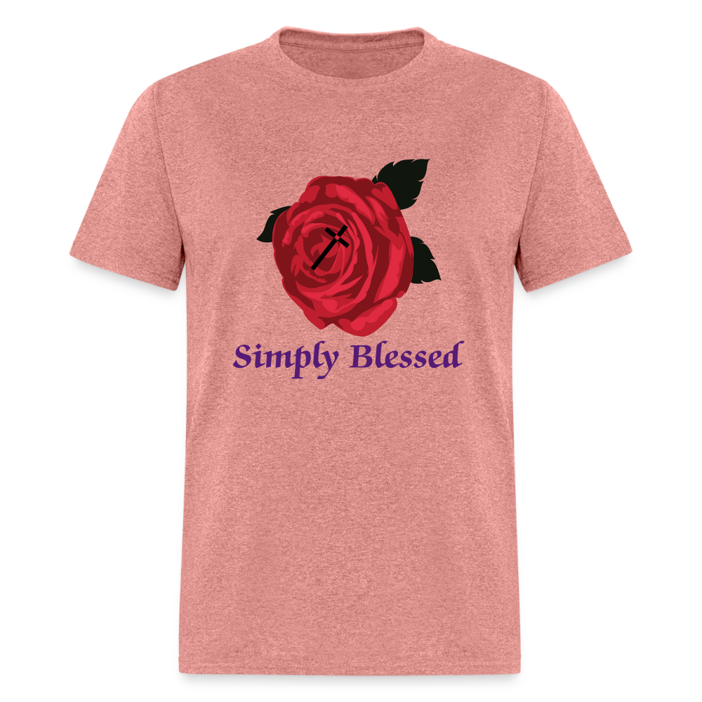 SOE CAPS SIMPLY BLESSED Fruit of the Loom Unisex Classic T-Shirt - heather mauve