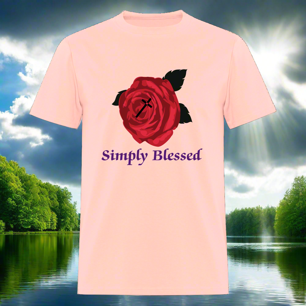 SOE CAPS SIMPLY BLESSED Fruit of the Loom Unisex Classic T-Shirt - blush pink 