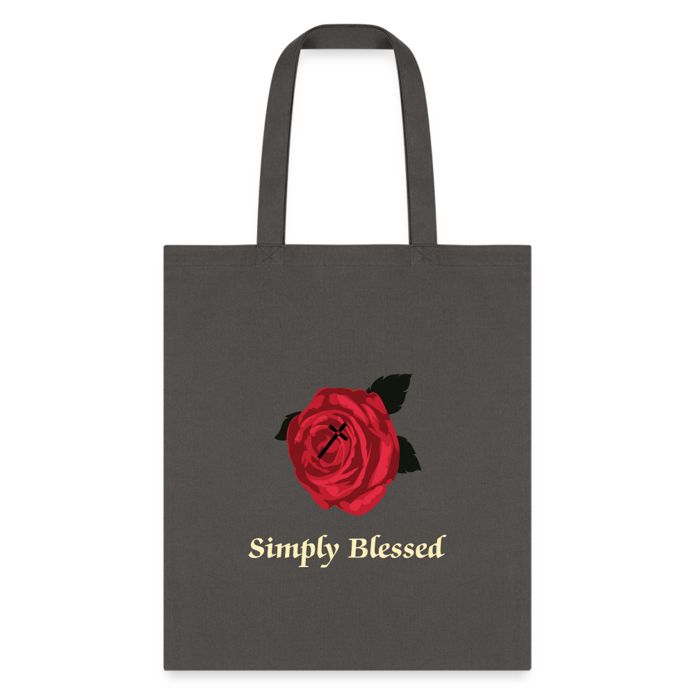 SIE CAPS SIMPLY BLESSED Tote Bag - charcoal