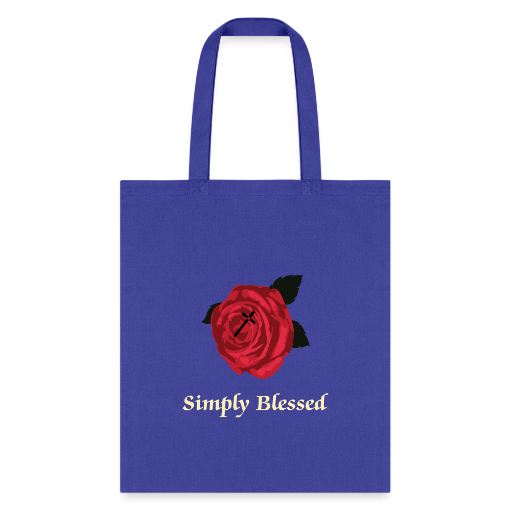 SIE CAPS SIMPLY BLESSED Tote Bag - royal blue