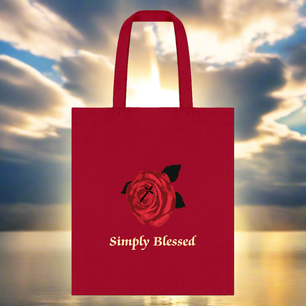 SIE CAPS SIMPLY BLESSED Tote Bag - red