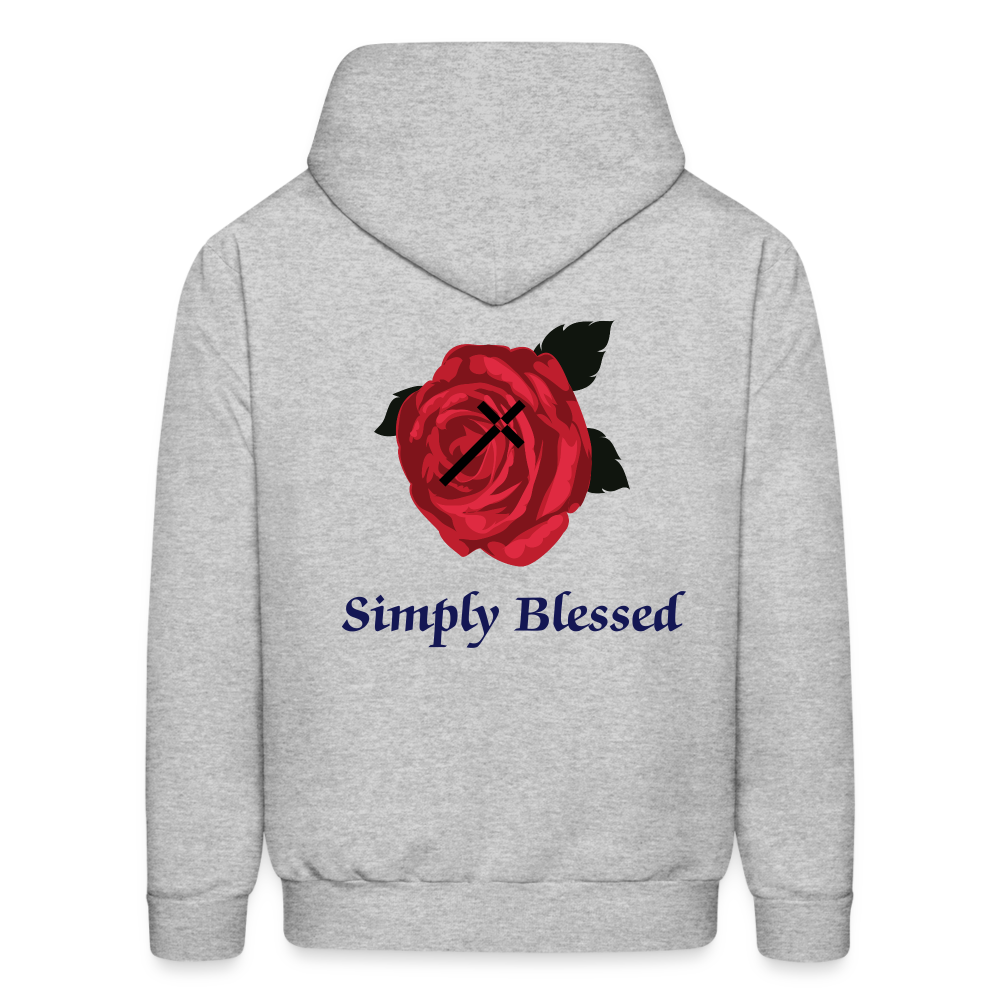 SIE CAPS SIMPLY BLESSED Men's Hoodie - heather gray