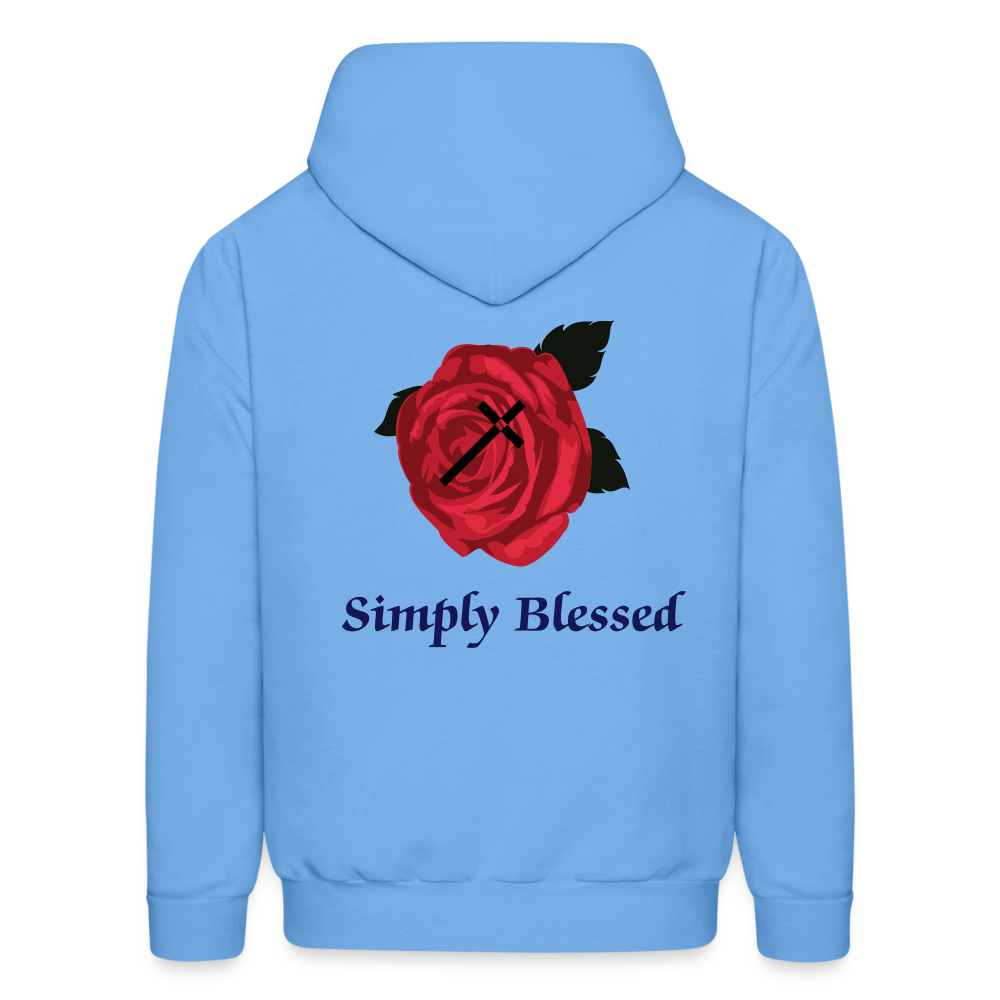 SIE CAPS SIMPLY BLESSED Men's Hoodie - carolina blue