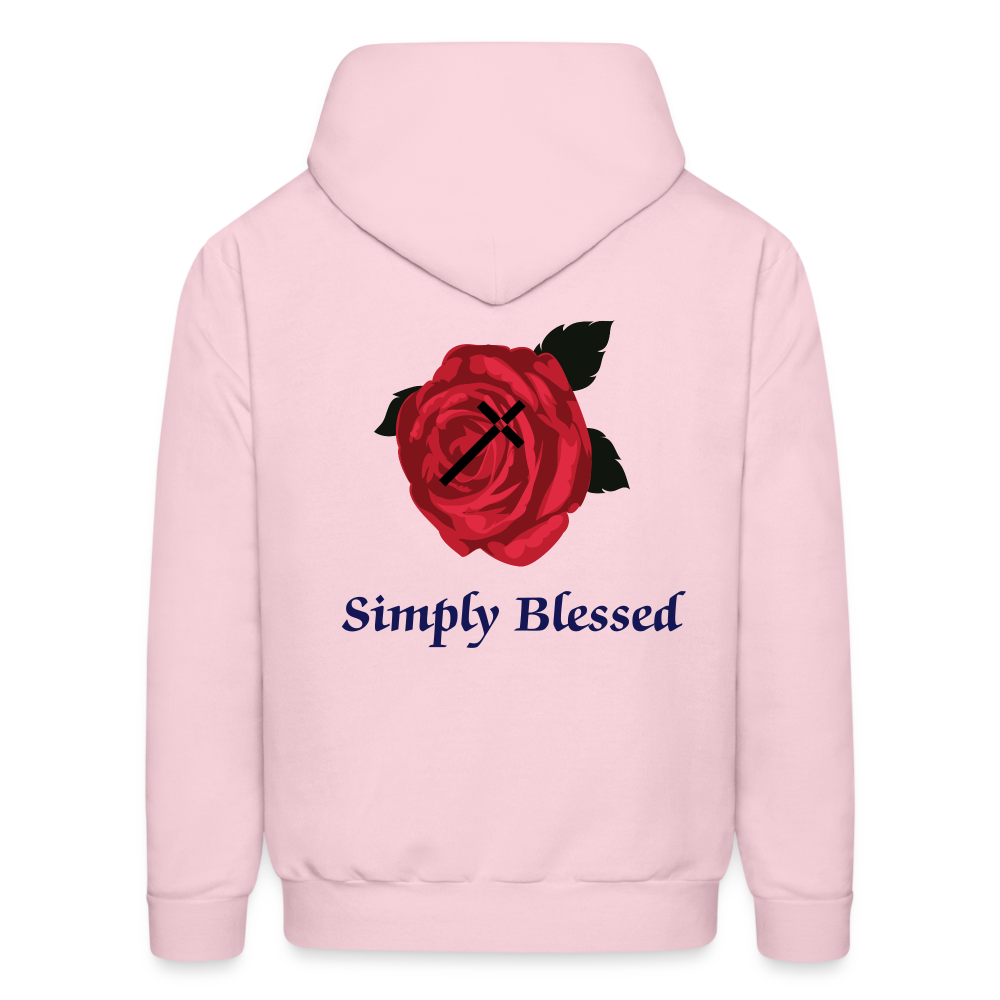 SIE CAPS SIMPLY BLESSED Men's Hoodie - pale pink