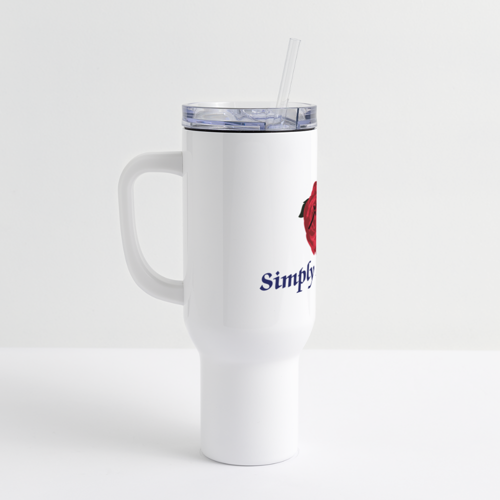 SIE CAPS SIMPLY BLESSED 40 oz Travel Tumbler - white