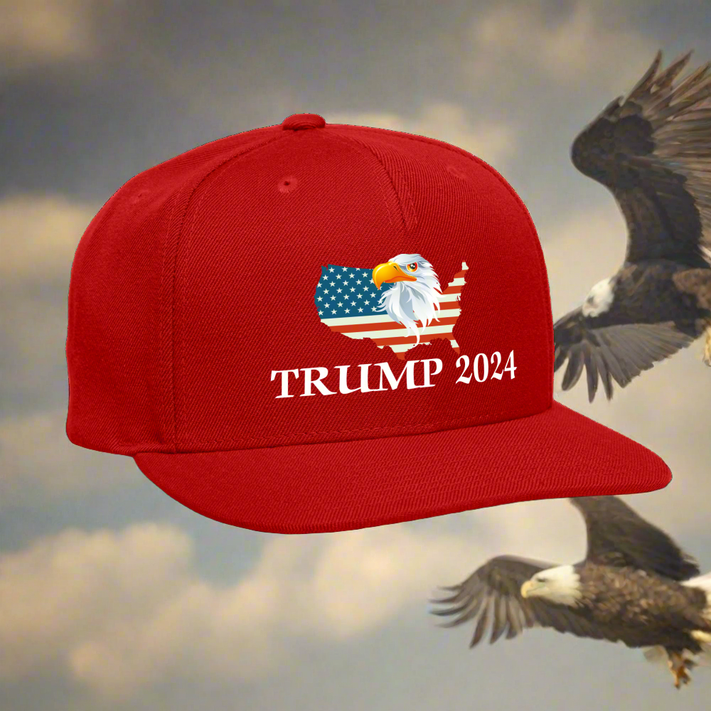 SIE CAPS "TRUMP 2024" Snapback Baseball Cap - red