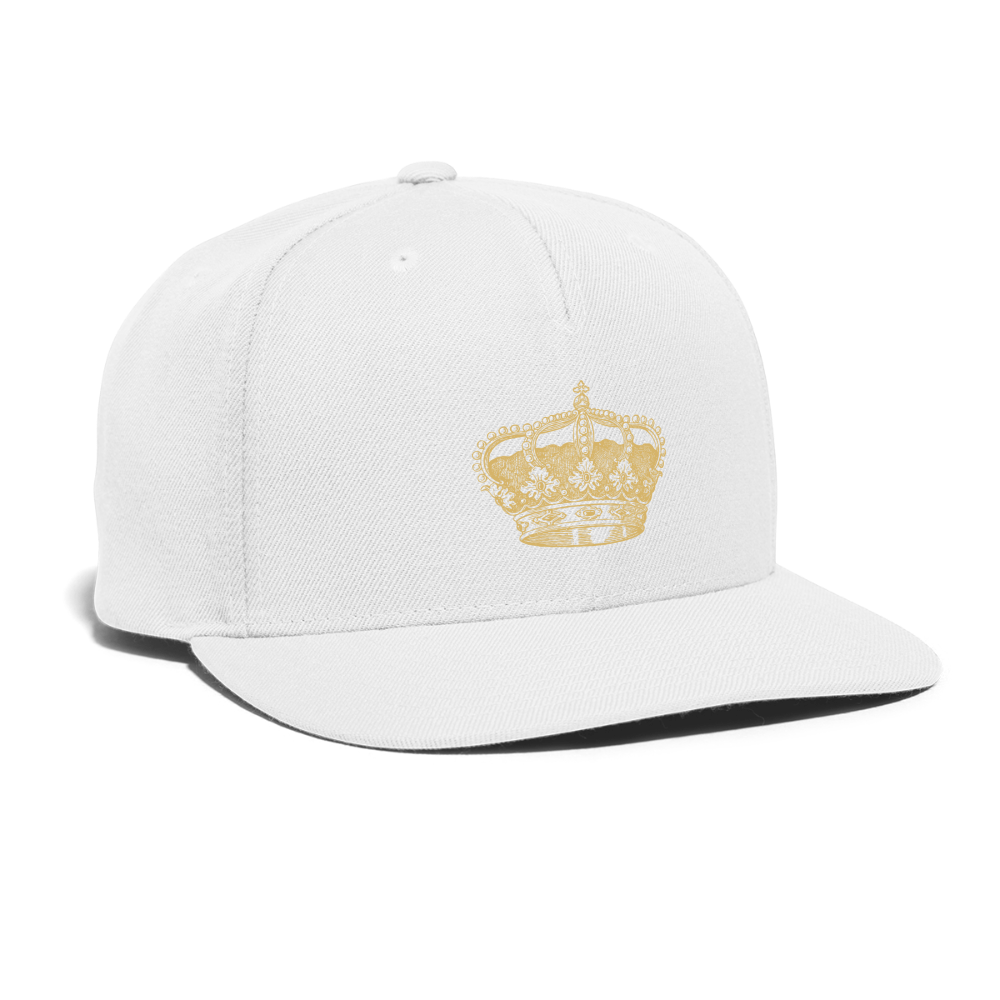 SIE CAPS THE CROWN Authentic Snapback Baseball Cap - white