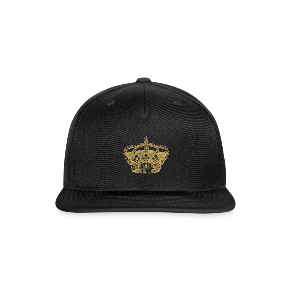 SIE CAPS THE CROWN Authentic Snapback Baseball Cap - black