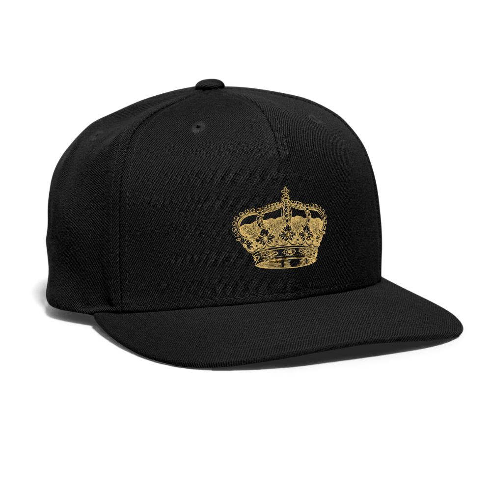 SIE CAPS THE CROWN Authentic Snapback Baseball Cap - black