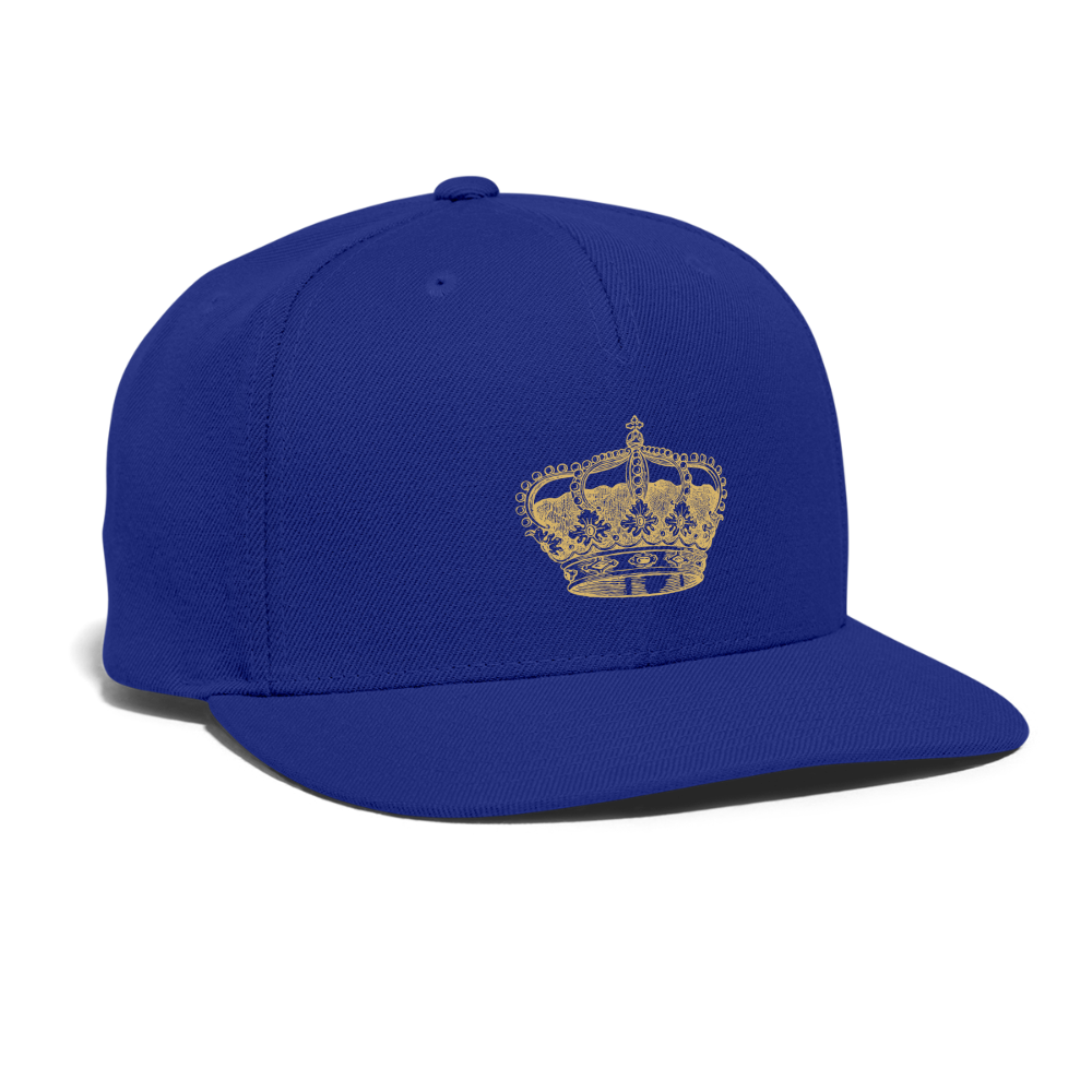 SIE CAPS THE CROWN Authentic Snapback Baseball Cap - royal blue