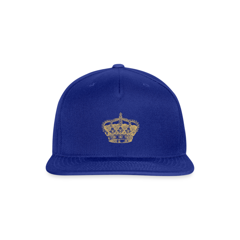 SIE CAPS THE CROWN Authentic Snapback Baseball Cap - royal blue