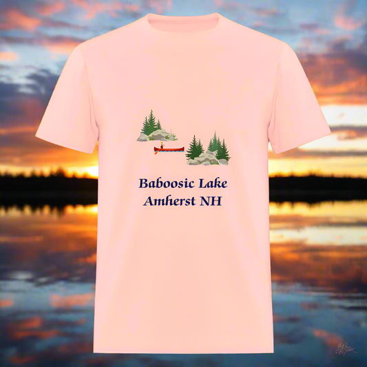 SIE CAPS "BABOOSIC LAKE" Unisex Classic T-Shirt - blush pink 