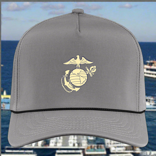 SIE CAPS Nautical Crest Imperial Rope Cap - gray/black