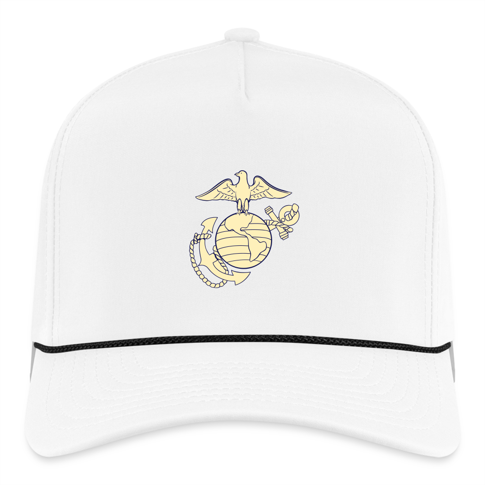 SIE CAPS Nautical Crest Imperial Rope Cap - white/black