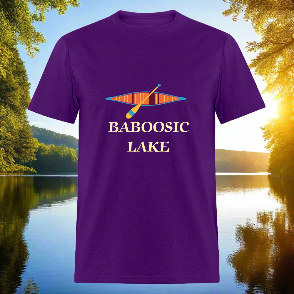 SIE CAPS BABOOSIC LAKE Relaxed Design Classic T-Shirt - purple