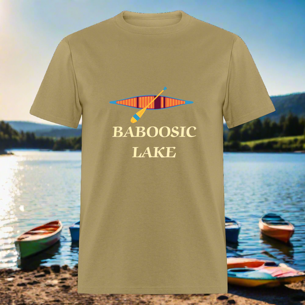 SIE CAPS BABOOSIC LAKE Relaxed Design Classic T-Shirt - khaki