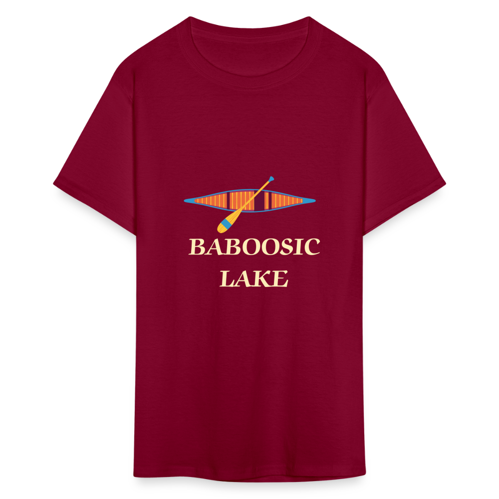 SIE CAPS BABOOSIC LAKE Relaxed Design Classic T-Shirt - burgundy