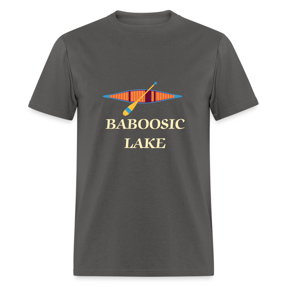 SIE CAPS BABOOSIC LAKE Relaxed Design Classic T-Shirt - charcoal