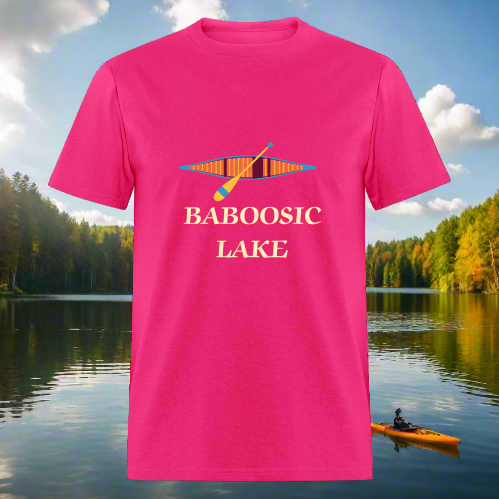 SIE CAPS BABOOSIC LAKE Relaxed Design Classic T-Shirt - fuchsia